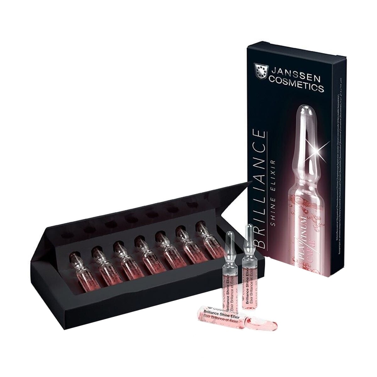 Еліксир в ампулах для обличчя Janssen Cosmetics Ampoules Platinum Elixir Brilliance Shine Elixir для сяяння шкіри, 7*2 мл