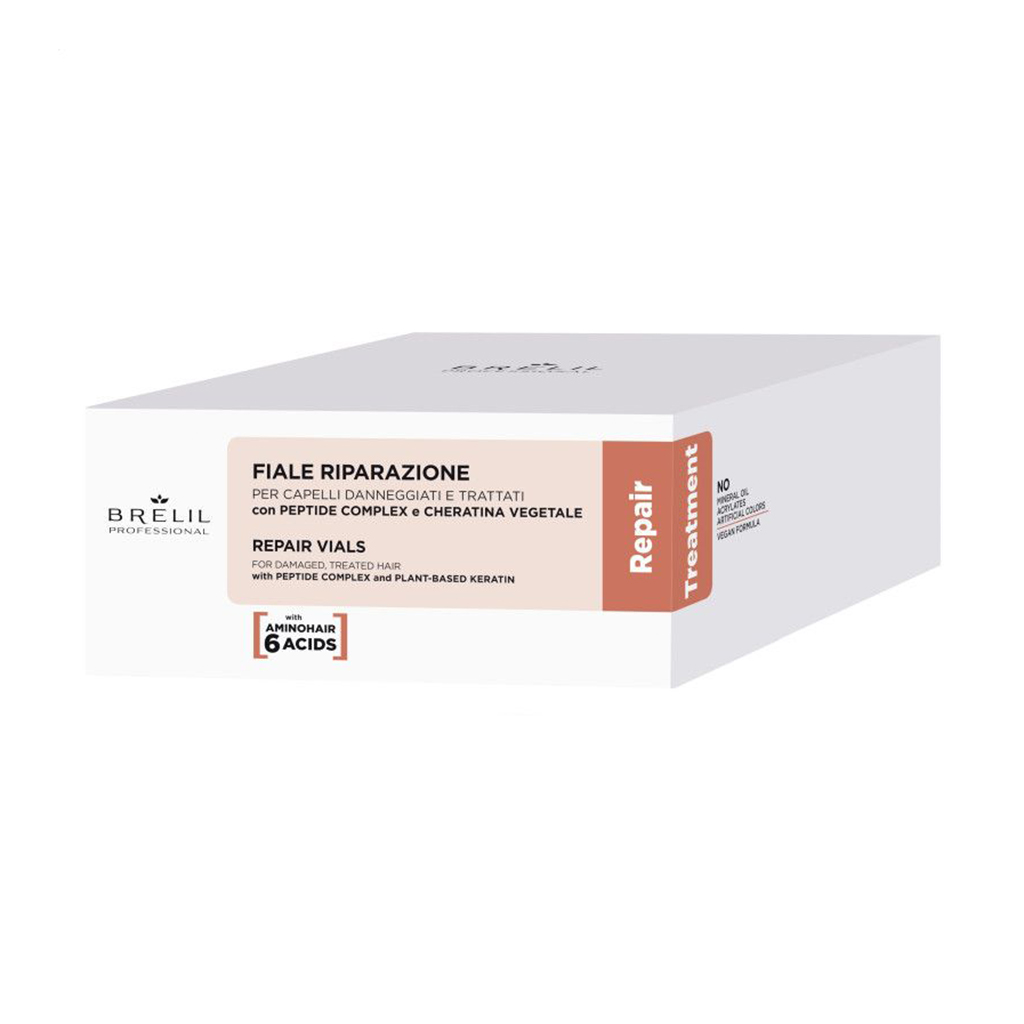 Відновлювальні ампули для волосся Brelil Repair Treatment Repair Vials, 12*7 мл